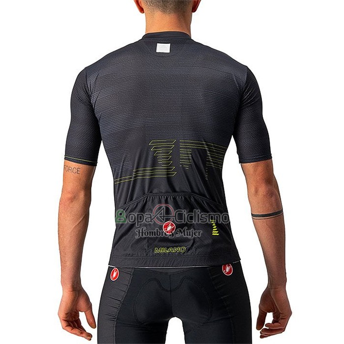Giro d'Italia Ropa Ciclismo Culotte Corto 2021 Hombre Mangas Cortas Negro